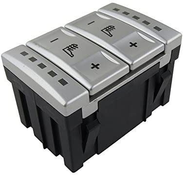 Drucktastenschalter Elektrischer Fensterheber Elektrische Sitzheizung Schalter Beheizte Sitztaste 6M2T-19K314-AC BS7T-19K314-AB Für Ford Für Mondeo MK3 MK4 S-Max (Farbe : Silber)