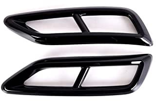 Für VW Für Tiguan L 2020 2021 2022 Gloss Black Auspuff Schalldämpfer Abdeckung Heckstoßstange Auspuffblende Auto Exterieur Zubehör