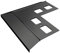 Renoplast® Aluminium Ecke 90° für Traufprofil K100 Graphit | Fertigstellung von Terrassen und Balkonen | Fliesenböden auf Klebemörtel | Wasser ablaufsysteme Winkelprofil