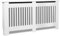 Blisswood Radiator Cover White – Extra Large Radiator Cover Grill Shelf Cabinet, MDF Wooden Slatted Decorative Heater Cover for Living Room, Bedroom, Hallway, Office (19D x 172W x 83.2H cm)