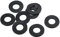 PATIKIL M10 Rondelle Plate Caoutchouc, 8 Paquet 10mm ID 20mm OD Étanchéité Entretoise Joint Anneau pour Robinet Tuyau Eau Tuyau Fixation Boulon,Noir