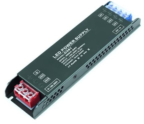 KSIBNW 24V Netzteil 300W LED Trafo, Transformator 230V auf 24V Schaltnetzteil Adapter Treibe kein Flimmern Konstantspannung Niedervolttrafo für LED Lichtstreifen, AC 230Volt auf DC 24Volt 12,5A 300W