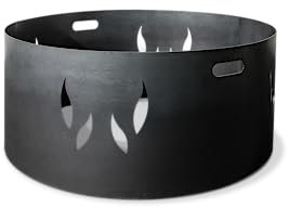 SOUK ONE Pare-étincelles pour brasero de 60 cm, protection contre les étincelles pour le jardin, protection contre les étincelles, la terrasse et le balcon, tonneau à feu et brasero