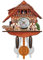 Eurobuy Traditionelle Kuckucksuhr aus Holz, antikes Vintage-Design, Uhr mit Pendel, Wandwecker, Dekoration für Wohnzimmer, Schlafzimmer, Café, Restaurant, Hotel