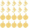 GOMAKERER 20 Stück 2 Stile Legierung OM Charms, Goldener OHM Charm Yoga Anhänger Charms Yoga Symbole Charms Yoga Meditation Charm Religion Charm Für Schmuckherstellung Basteln