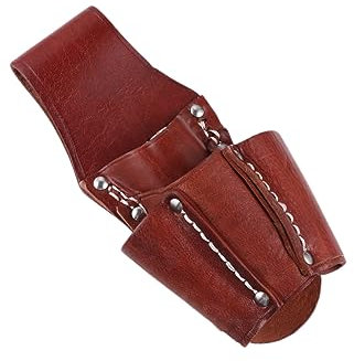 HOMSFOU Gartenschere mit Lederscheide, Schneider, Reparaturwerkzeuge, Elektriker-Werkzeugtasche, Arbeitstasche für Herren