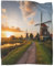 KWFYBEHZ Windmills in The Amsterdam Decke Gemütliche Klimaanlage,leichte Decken,Reisen,Camping,Flanelldecke,Bettdecke Für Teenager,Jungen,Mädchen,Erwachsene 60x80inch(150x200cm)