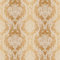 Floral Damask Stria Ochre Yellow Wallpaper - Traditional Classic Stylish - Acrylic Coated Paper Trendy Feature Wall