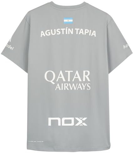 NOX Camiseta Sponsors AT10 Gris de Agustín Tapia