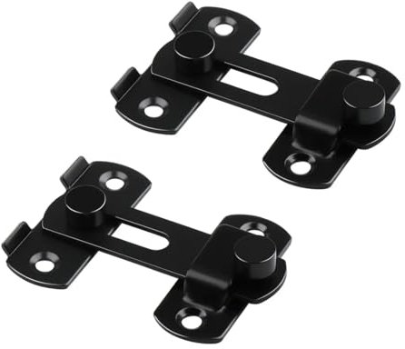 WeddHuis Coulissante, Portail à Bascule, Loquet, Serrure Volet, Boulon avec Vis, Interieure et Exterieur, Fermeture, Baie Coulissante, pour Fenêtre, Placard et Jardin