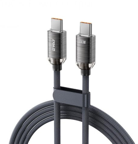 VOLT USB C to USB-C Charger Cable 100W Type C to C Lead Fast Charging Compatible With iPhone 16/15 Pro Max, Galaxy 24 Ultra, Pixel 9, iPad Pro 2024/Air 5, MacBook Pro (1M)