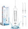 FLOZI Cordless Water Flosser for Teeth – Portable Dental Irrigator with 300ml Tank, 4 Modes, IPX7 Waterproof,Low-noice Type-C Rechargeable, Gum Care Tool for Braces & Sensitive Teeth – Travel Friendly