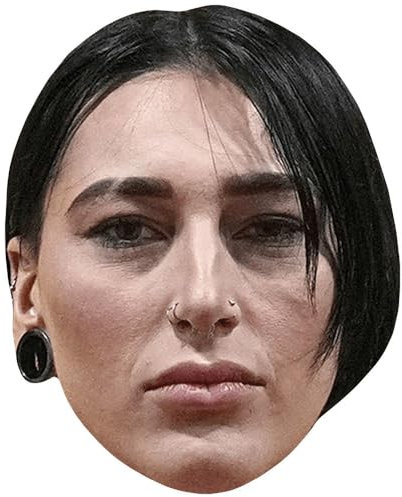 Demi Bennett (Serious) Maske aus Karton