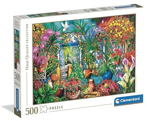 Clementoni Jigsaw Puzzle 500 pieces, Collection, The Greenhouse Caretakers, Puzzle for Adults 14-99 Years, Made in Italy, 35573
