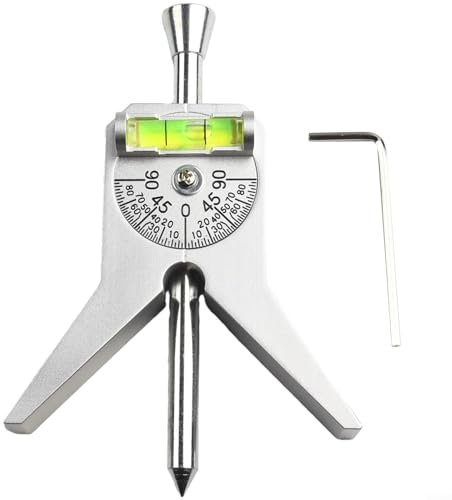 Strumento di misurazione per tubi con testa di centraggio per stabilire angoli e marcature centrali