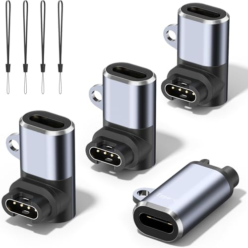 Vancle 4 Piezas USB C Adaptador Watch Cargador para Forerunner 55/255 / 255S / 255 Music / 165, Forerunner 965 955 945 935 970 570 745 245, Adaptador USB C de Reloj Carga Portátil