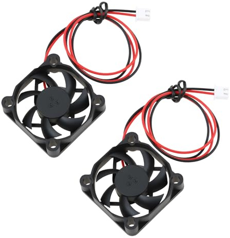 ECSiNG Ventilador de Refrigeración para Placa Base de Ordenador 2 Pines HA40101V4-D26C-999 12 V 0,8 W 0,06 A Compatible con 40 × 40 × 10 Mm.