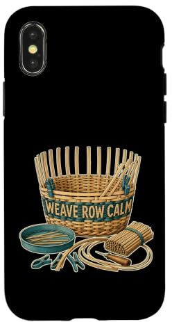 Custodia per iPhone X/XS WEAVE ROW CALM Cesteria Laboratorio