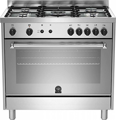 Bertazzoni La Germania Americana AMN905GEVSXC Freestanding cooker Gas A+ Acciaio inossidabile cooker - Cookers (Freestanding cooker, Acciaio inossidabile, Rotary, Front, Gas, Acciaio inossidabile)