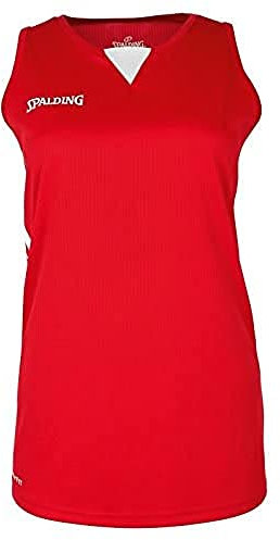 Spalding Herren 4her III Tanktop, Rot/Weiß, L