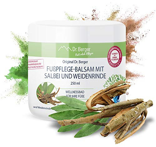 Original Dr. Berger Fusspflege Balsam mit Salbei und Weidenrinde Naturkosmetik 250ml