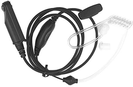 P Prettyia Radio Cuffie con PTT Microfono Auricolari Nascoste per Baofeng BF-UV9R, BF-A58, BF-9700