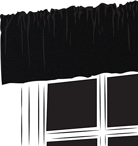 Caravan Curtains Valance Pelmet Fully Lined - 3 pencil pleat Plain 100% Polyester fabric (Black, 180 Width x 8 Drop Valance)