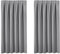 BellaHills Blackout Curtains Thermal Insulated Window Treatment Solid Pencil Pleat Darkening Curtain for Living Room Bedroom Nursery 46 x 54 Inch, 2 Panels, Grey