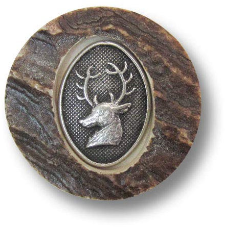 Knopfparadies - 3er Set umwerfend schöne Trachtenknöpfe aus Bein in Hirschhornoptik! Ø: ca. 20mm!