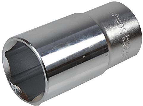 1/2Deep Chrome Socket 30mm, AF Size - Metric 30mm, Drive Size - Imperial 1/2, 1/2 Deep Hex Drive Chrome Sockets, Socket Type 6 Sided, Socket Style Deep