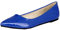 MISSUIT Damen Flache Pumps Lack Spitz Ballerinas Pointed Toe Schuhe Geschlossen(Blau,36)