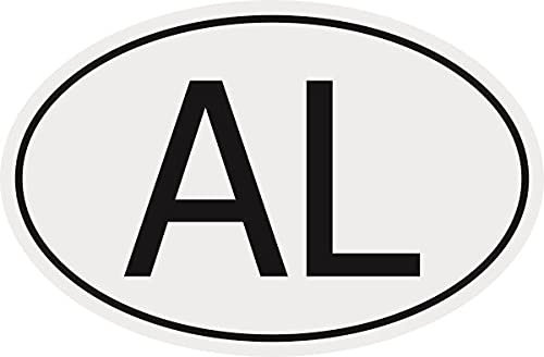 U24 Aufkleber Autokennzeichen AL = Albanien Autoaufkleber Sticker