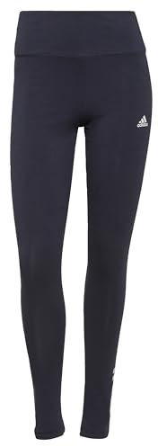 adidas Damen Essentials High-Waisted Logo Leggings, Legend Ink / White, XL