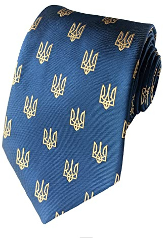 Ukraine-Krawatte – Ukraine-Krawatte für Herren, Blau/Gelb, Erwachsene