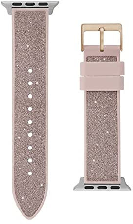 GUESS Correa de reloj inteligente para mujer compatible con Apple Watch (38 mm - 40 mm), color carne, one
