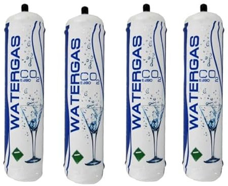 4 bouteilles CO2 jetables e290 utilisation alimentaire eau pétillante pour gazeurs et refroidisseurs d'eau raccord M11x1