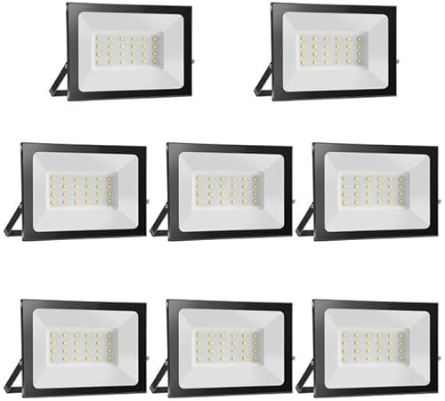 Paideste LED Strahler 12V DC, 20W 2000LM Superhell LED Fluter Flutlicht, 6000K Kaltweiß LED Außenwandleuchten, IP65 Wasserdicht LED Scheinwerfer Ideale für Garten, Hof, Terrasse, Garage