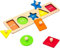 Wooden Shape Puzzles,Multiple Shapes Wooden Jigsaw for 1 Year Old,Montessori Wood Puzzle Toy with Knobs Early Education Toys for Baby Toy Learning Educational (5 Shapes Wooden Puzzles)