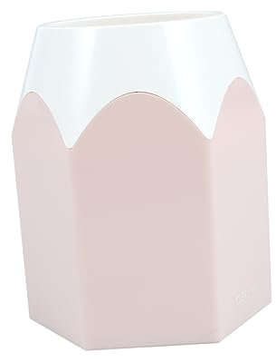 Ciieeo Pot à Crayons Et Organisateur De Bureau Pot à Stylos Pour Rangement De Papeterie Design Créatif Rose