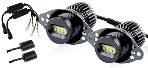 Angel Eye 1 Juego de 80W Angel Eyes Marker Ring Bombilla de luz for BMW E90 E91 318i LCI 09-11 DRL Error Free Car Styling Angel Eyes