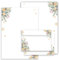 Weihnachtsbriefpapier Briefpapier/Briefumschlag Set mit grünen Zweigen und Sternen bedruckt 2 seitig A4 120 g/m² c6 80 g/m² von 10 bis 50 Blatt mit Kuvert 50 Briefpapier MIT 25 Umschlägen