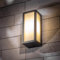CGC Lighting Außen Wandleuchte Außenwandleuchte, Max 18W E27 Birne Terassenlampe Aluminiumguss Aussen Wandlampe Außenwandleuchten, IP54 wasserdicht Gartenbeleuchtung, schwarz