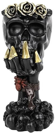 Hailerio Totenkopf-Vase, Gothic-Schädel-Töpfe Für Pflanzen, Horror-Schädel-Töpfe Für Pflanzen, Don't Listen, Don't Read, Don't Tell, Keleton Planter Head Skeleton Planter