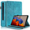 Succtopy Coque pour Samsung Galaxy Tab S9 11 Pouces 2023 SM-X710/SM-X716B PU Cuir Cover Tablette Housse de Protection Porte-Crayons Portefeuille Tablet Étui Galaxy Tab S9 11 2023 Bleu