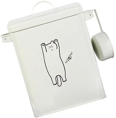 FONDOTIN Pet Food Storage Barrel for Dog Food Storage Bins for Kitchen Use As Pet Feeder Made of Material to Keep Snacks Fresh