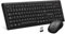 ATLANTIS Combo Kit Tastiera e Mouse Wireless senza fili, Multimediale, Layout Italiano QWERTY, 9 Tasti di scelta rapida, per PC/Laptop/Notebook, ricevitore USB unico, cod. P013-AX280G+M, Nero.