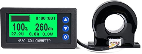 Qusedwey Batteriemonitor Hall Coulomb Meter DC 8-100V 100A Lifepo4 Blei-SäUre Li-Ion Lithium KapazitäT Leistungsanzeige