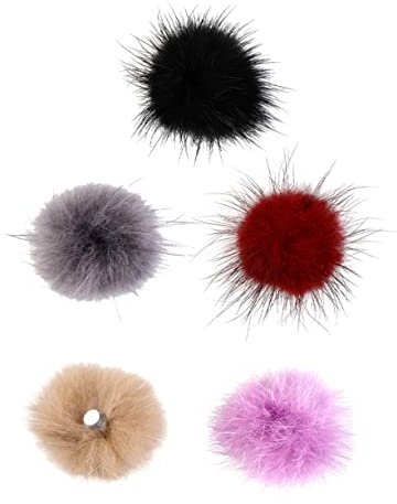 Healvian 5stücke Teiliges Nagelkunstset Mit Magnetischen Abnehmbaren Flauschigen Haarbällchen Bunte Maniküre-charms Für Kreative Diy Nageldesigns Geeignet Für Damen Und Beauty-salons