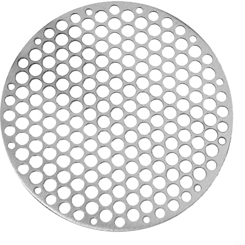 Runder BBQ-Grill-Netz, Edelstahl-Grillrost, Grill-Maschen-BBQ-Matte für Outdoor-Garten, Camping, Reisen, Wandern, Kochen (20 cm)