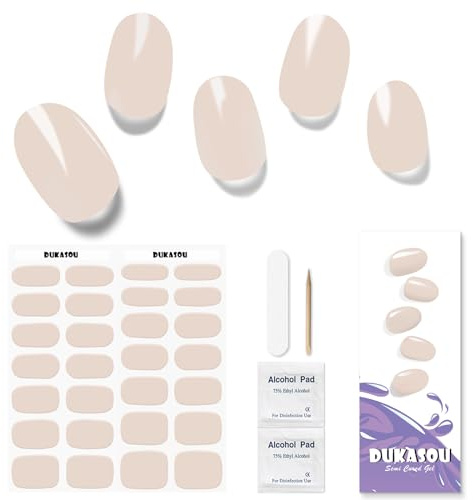 Nagelfolie UV Härtend - 28 Stück Nagelsticker UV Gel Nagelfolien Nagelfolie Selbstklebend Nail Sticker Nagellackstreifen Gel-Nagelaufkleber Art Stickers DIY für Damen Mädchen Weihnachten